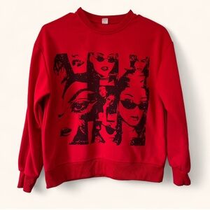 SHEIN Teen Girls Large Size 13 Harajuku Y2K Retro It Girl Graphic Sweatshirt